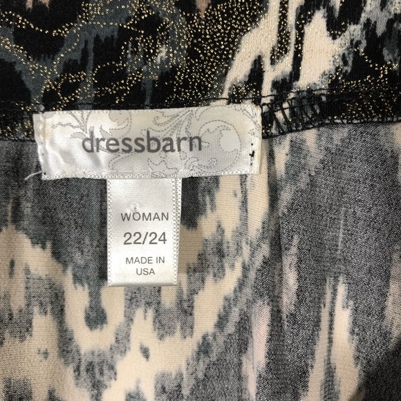 Dress Barn Abstract Print Blouse SZ 22/24 - Picture 4 of 8